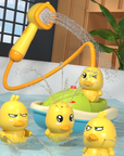 AquaTots | Bath Toy Set with Floating Ducks and Gentle Water Sprayer 2