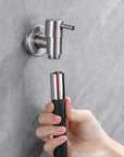 AquaVogue | Modern Sleek Wall Mounted Bathroom Faucet with Lever Handles 3
