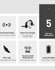 AquaWave | Premium Waterproof Wireless Bone Conduction Headphones 5