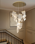 Archinea | Acrylic Gold Stair Chandelier for Modern Interior 1