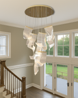Archinea | Acrylic Gold Stair Chandelier for Modern Interior 2