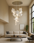 Archinea | Acrylic Gold Stair Chandelier for Modern Interior 3