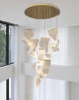 Archinea | Acrylic Gold Stair Chandelier for Modern Interior 5