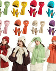 ArcticBlend | Cozy Knitted Winter Accessories Set with Hat, Scarf, Gloves 2