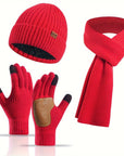 ArcticBlend | Cozy Knitted Winter Accessories Set with Hat, Scarf, Gloves 5