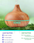 AromaWave | Elegant Ultrasonic Essential Oil Diffuser with 10 Oils 2