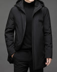 Asher | Classic Men’s Winter Puffer Jacket with Zipper and Hood 3