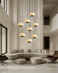 AureaStone | Refined Natural Marble Staircase Chandelier 4