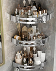 AureliaSet | Elegant Modern Gold Silver 3-Piece Bathroom Accessory Collection 20