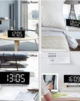 Aurelio | Stylish Large Display Digital Alarm Clock with Curved Design 5