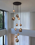 Aurifera | Scandinavian Villa Staircase Chandelier for Sophisticated Interior 1