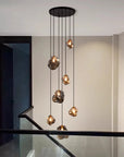 Aurifera | Scandinavian Villa Staircase Chandelier for Sophisticated Interior 2