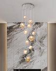 Aurifera | Scandinavian Villa Staircase Chandelier for Sophisticated Interior 3