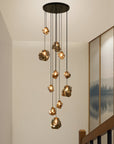 Aurifera | Scandinavian Villa Staircase Chandelier for Sophisticated Interior 4
