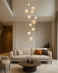 Aurifera | Scandinavian Villa Staircase Chandelier for Sophisticated Interior 6