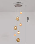 Aurifera | Scandinavian Villa Staircase Chandelier for Sophisticated Interior 8