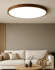 Aurivra | Modern Ceiling Lamp with Dark Wood Grain 1