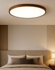 Aurivra | Modern Ceiling Lamp with Dark Wood Grain 3