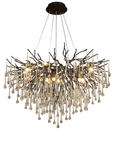 Auronix | Luxurious Black Raindrop Chandelier for Modern Elegance 0