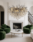 Auronix | Luxurious Black Raindrop Chandelier for Modern Elegance 1