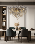 Auronix | Luxurious Black Raindrop Chandelier for Modern Elegance 2