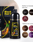 AurumShade | Herbal Nourishing Black Hair Dye Shampoo for Healthy Hair 0