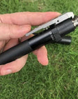Portable Folding Walking Cane – Quad Base Stick with Adjustable Height for Stability and Balance