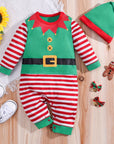 Baby Halloween Elf Costume Romper | Festive Long Sleeve 0