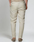 Ethan | Elegant Lightweight Beige Linen Pants 2