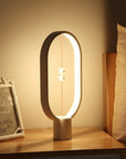 BeechGlow | Elegant Modern Wooden Table Lamp with Magnetic Switch 4