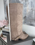 Beige Knee High Boots for Women - Stylish and Comfortable Design for Casual or Formal Wear 5