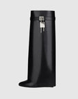 Black Vegan Leather Knee High Boots for Women – Elegant, Comfortable Fashion Footwear 0