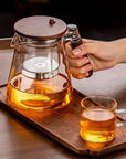 Borosilicate Bliss | Elegant Heat-Resistant Glass Teapot with Infuser 2