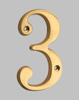 BrassHaus | Solid Brass Modern House Numbers 10