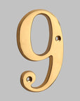 BrassHaus | Solid Brass Modern House Numbers 4