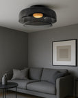 Brilora | Modern Scandinavian Bauhaus Glass Layered Pendant Lamp 3