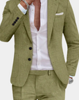 Tailored Men's Linen Suit - Premium Summer Style for Effortless Elegance-4