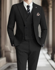 Variant image for Patrik - Slim-Fit Three-Piece Men's Suit in Premium Cotton for Weddings-6