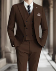 Variant image for Patrik - Slim-Fit Three-Piece Men's Suit in Premium Cotton for Weddings-11