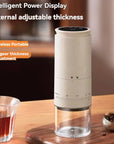 Cafexis | Versatile Rechargeable Electric Coffee Grinder with Adjustable Settings 4