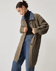 Cali | Diamond Stitch Knitting Longline Cardigan 2