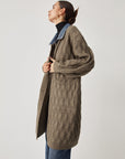 Cali | Diamond Stitch Knitting Longline Cardigan 4