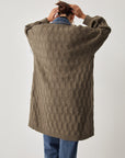Cali | Diamond Stitch Knitting Longline Cardigan 5