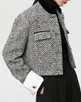 Candice | Chic Tweed Boucle Crop Blazer 1