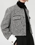 Candice | Chic Tweed Boucle Crop Blazer 3