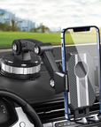 Car Phone Holder with Strong Suction Cup and 360° Rotation – One-Handed Cell Phone Mount for Car 0