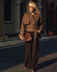 Cassidy | Belted Double-Breasted Tweed Coat 1