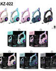 CatEarGlow | Stylish Fun Foldable LED Headset with Microphone 1