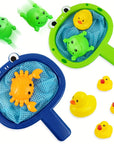 CatchiTots | Bathtub Fishing Toy Set with Net for Toddlers & Kids 7