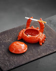 CeramiQ | Elegant Unique Crab Design Ceramic Ashtray for Stylish Décor 0